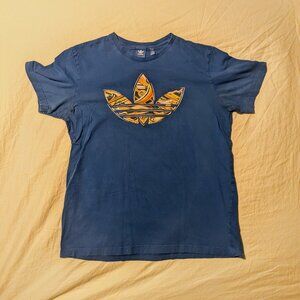 Vintage Adidas T-Shirt Blue Size L